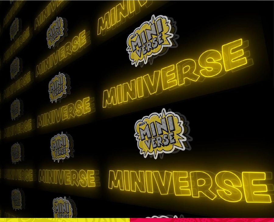 MGA's Miniverse neon wall display
